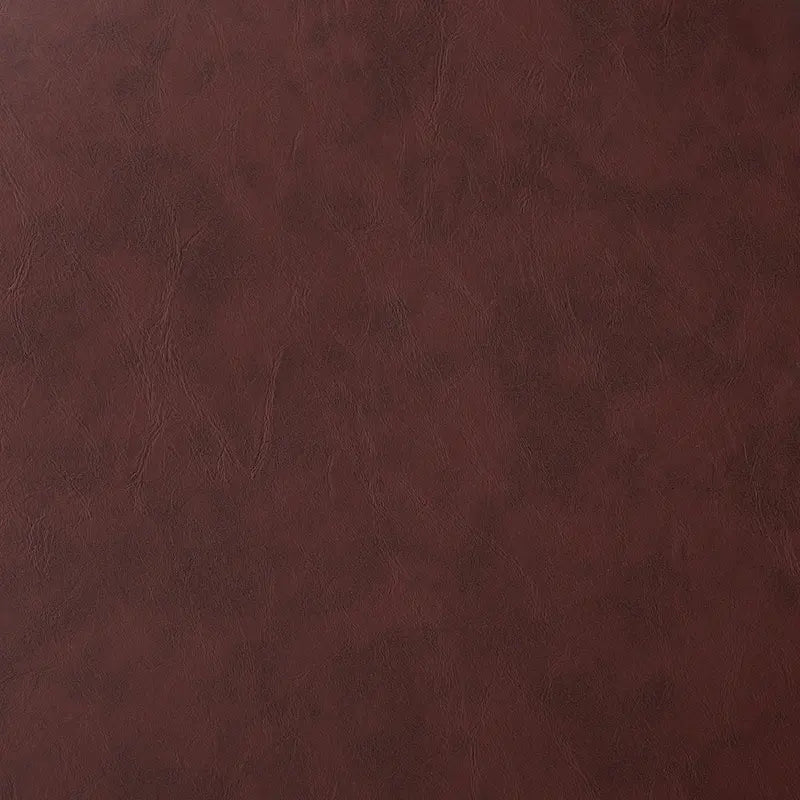 Causeuse touffetée en simili-cuir en forme de tonneau de 50" avec rivets en laiton