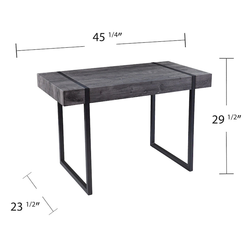 Bureau d'écriture transitionnel en bois noir