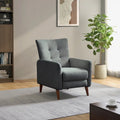 Fauteuil inclinable manuel avec piètement en bois