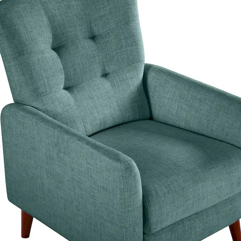 Fauteuil inclinable manuel avec piètement en bois