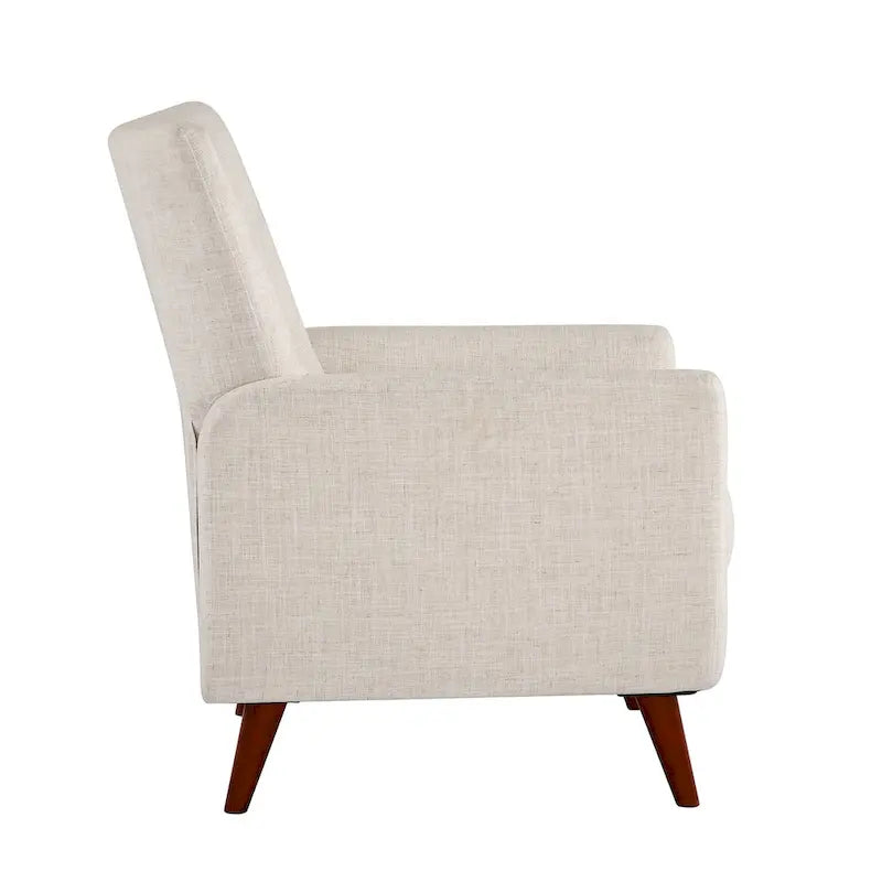 Fauteuil inclinable manuel avec piètement en bois