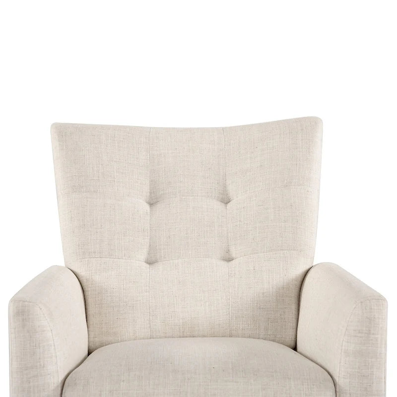 Fauteuil inclinable manuel avec piètement en bois