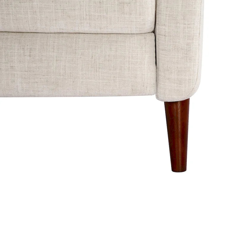 Fauteuil inclinable manuel avec piètement en bois