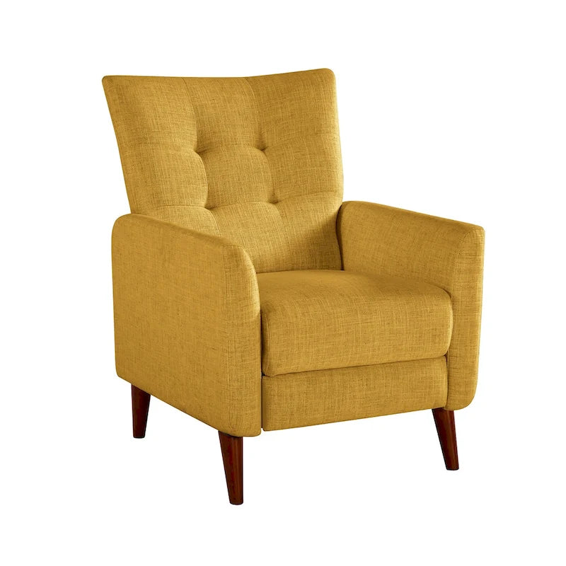 Fauteuil inclinable manuel avec piètement en bois