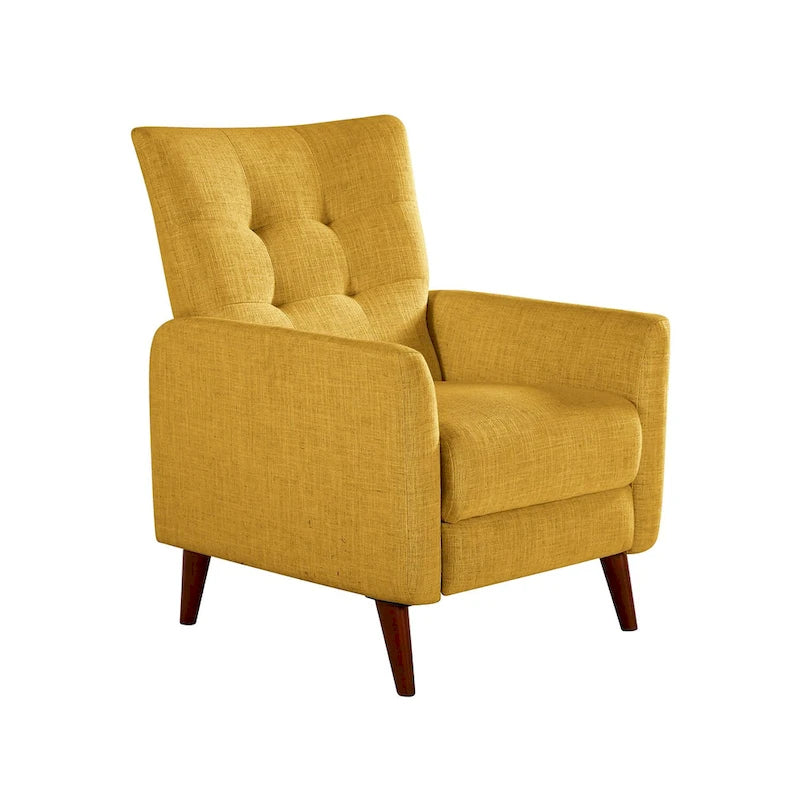 Fauteuil inclinable manuel avec piètement en bois