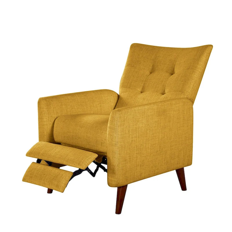 Fauteuil inclinable manuel avec piètement en bois