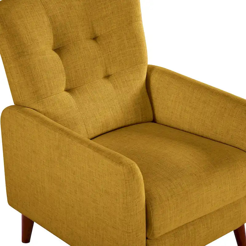 Fauteuil inclinable manuel avec piètement en bois