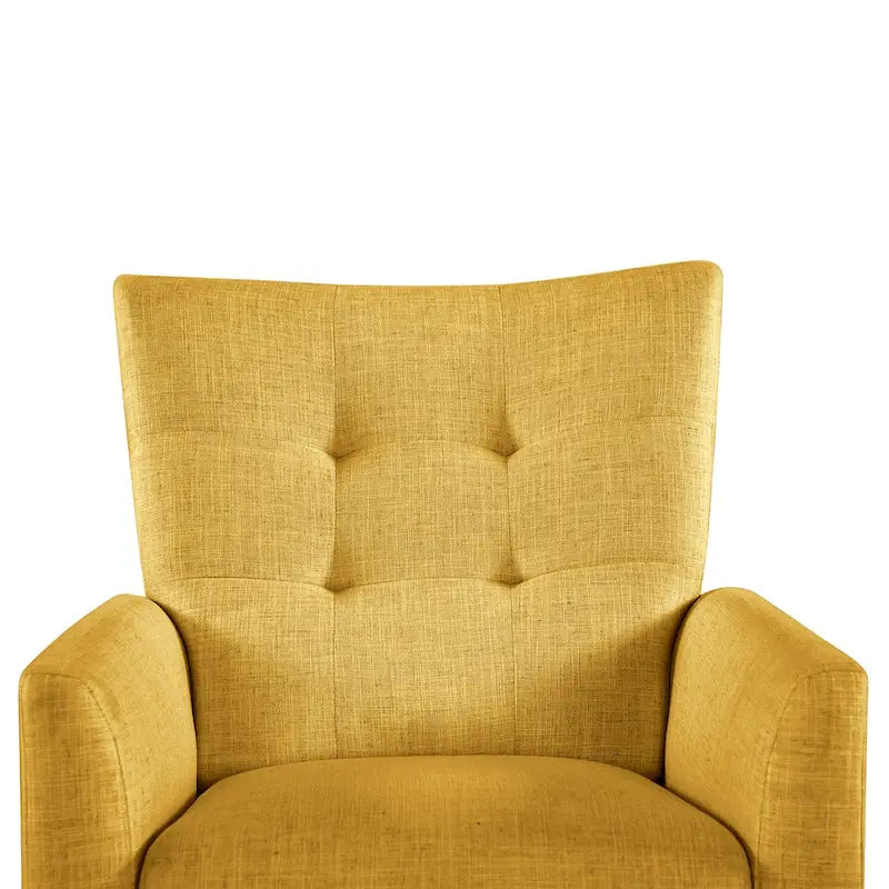 Fauteuil inclinable manuel avec piètement en bois