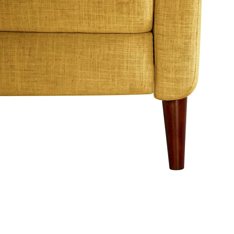 Fauteuil inclinable manuel avec piètement en bois