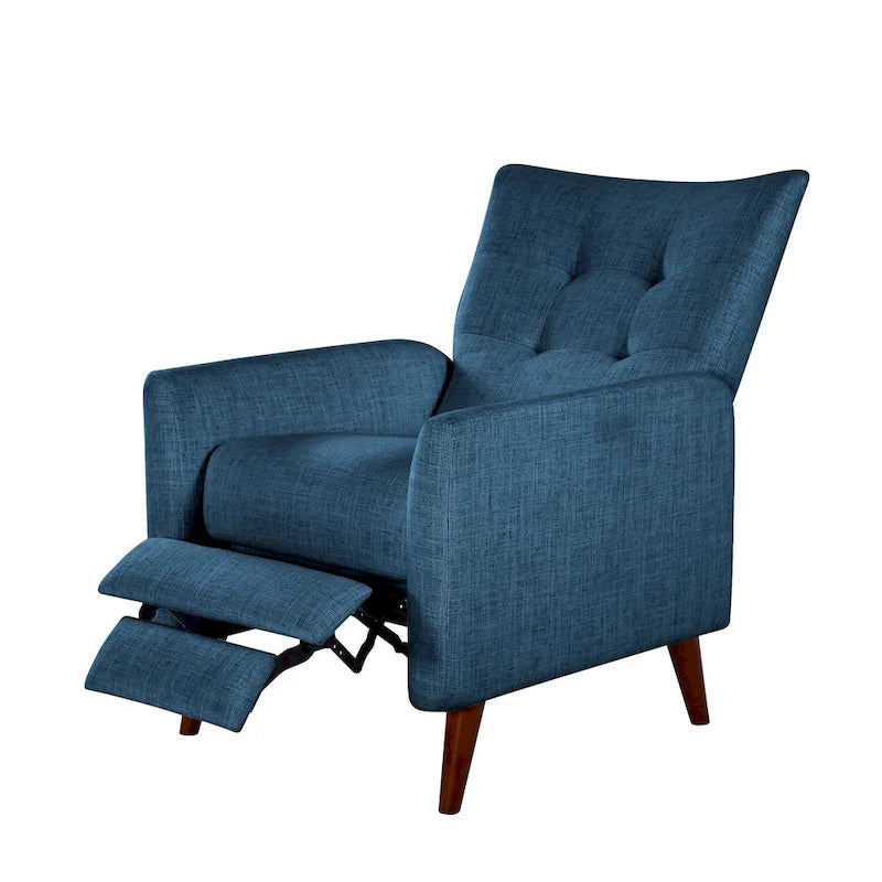 Fauteuil inclinable manuel avec piètement en bois