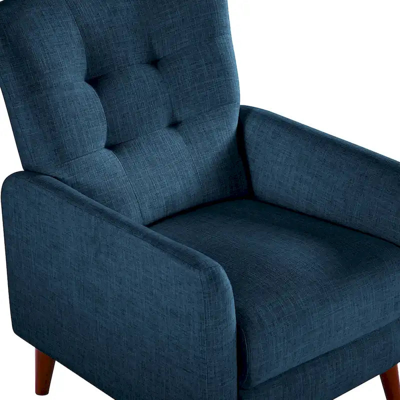 Fauteuil inclinable manuel avec piètement en bois