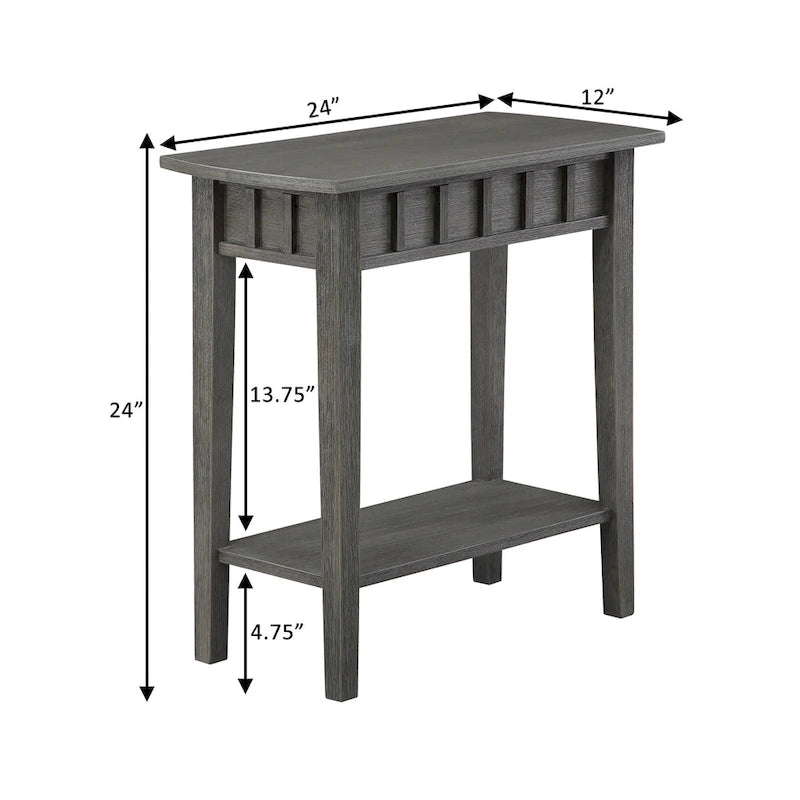 Table d'appoint avec étagère