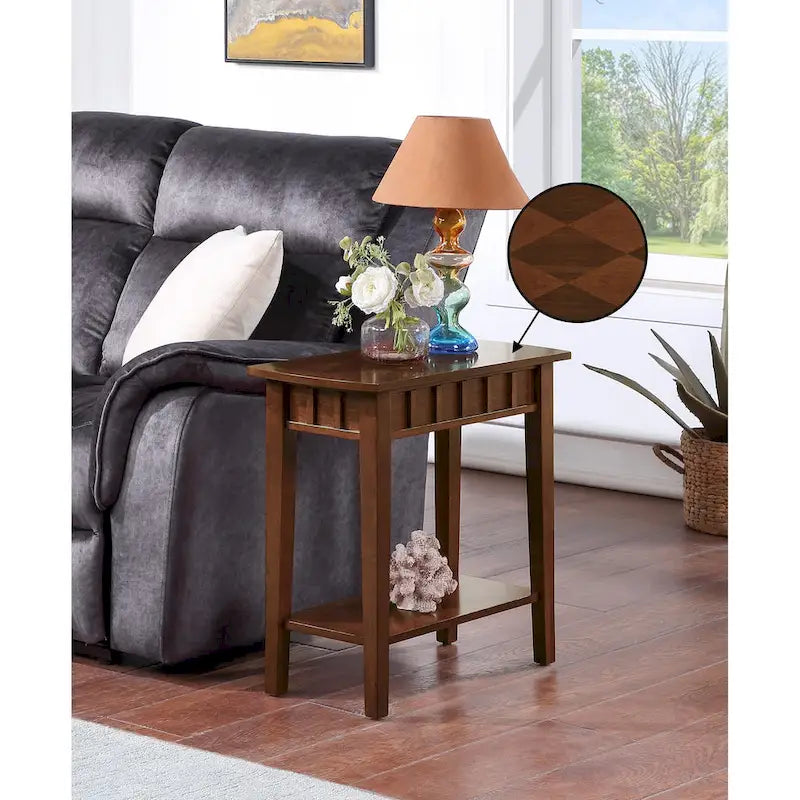 Table d'appoint avec étagère
