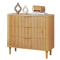 Commode moderne à 3 tiroirs cannelés
