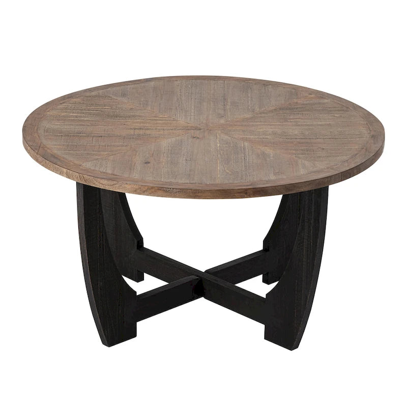Bout de canapé rustique de ferme | Table d'appoint de style champêtre français pour petits espaces