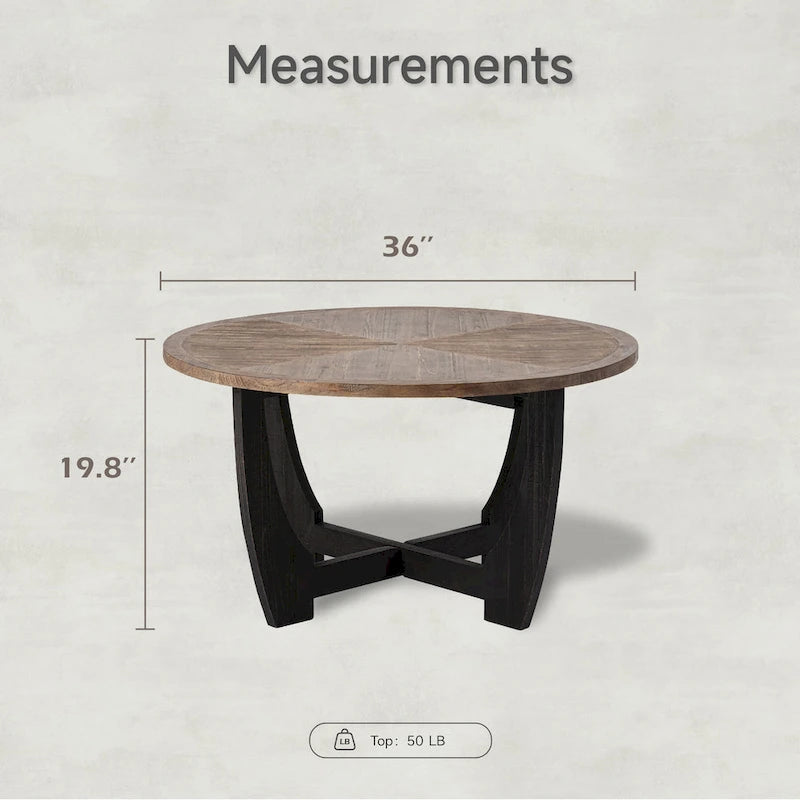 Bout de canapé rustique de ferme | Table d'appoint de style champêtre français pour petits espaces