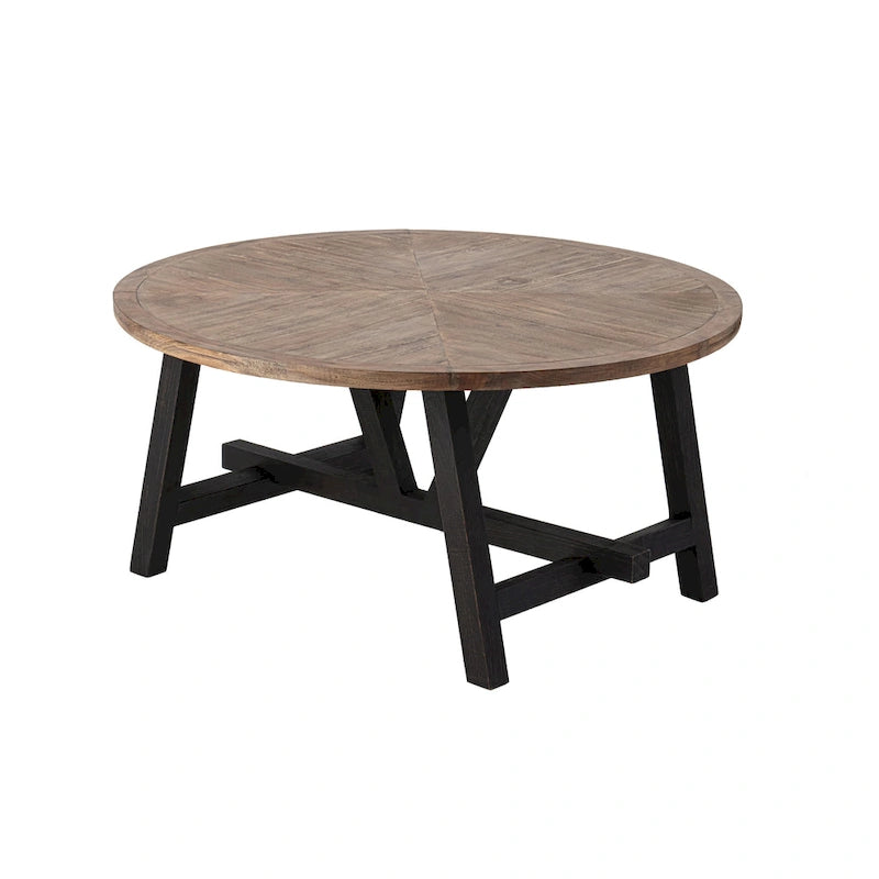 Bout de canapé rustique de ferme | Table d'appoint de style champêtre français pour petits espaces