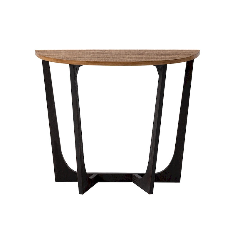 Bout de canapé rustique de ferme | Table d'appoint de style champêtre français pour petits espaces