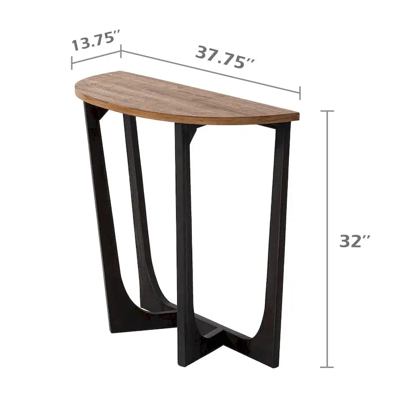 Bout de canapé rustique de ferme | Table d'appoint de style champêtre français pour petits espaces