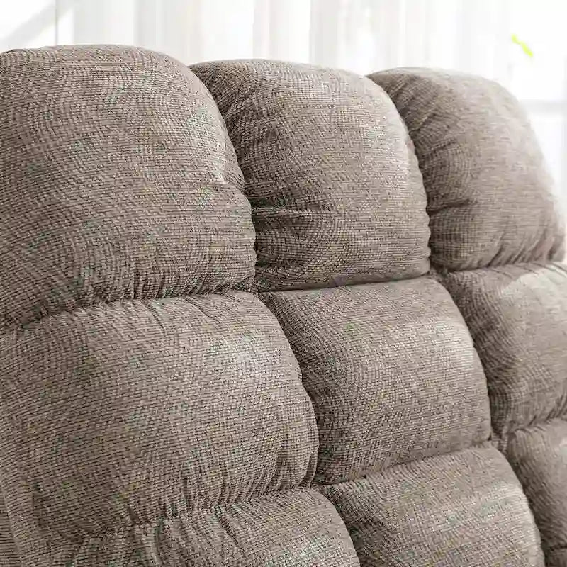 Fauteuil inclinable, pivotant et berçant surdimensionné avec 4 zones de massage