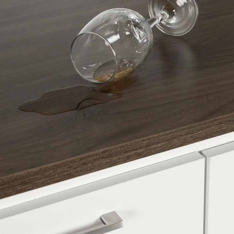 Îlot de cuisine contemporain avec 4 tiroirs et étagère réglable