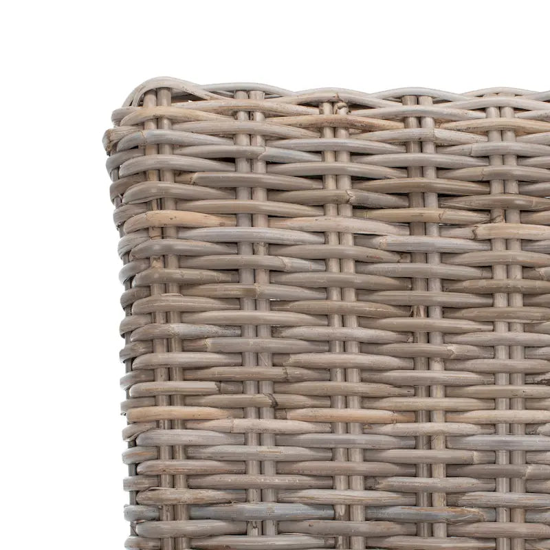 Lot de 2 chaises de salle à manger en rotin naturel