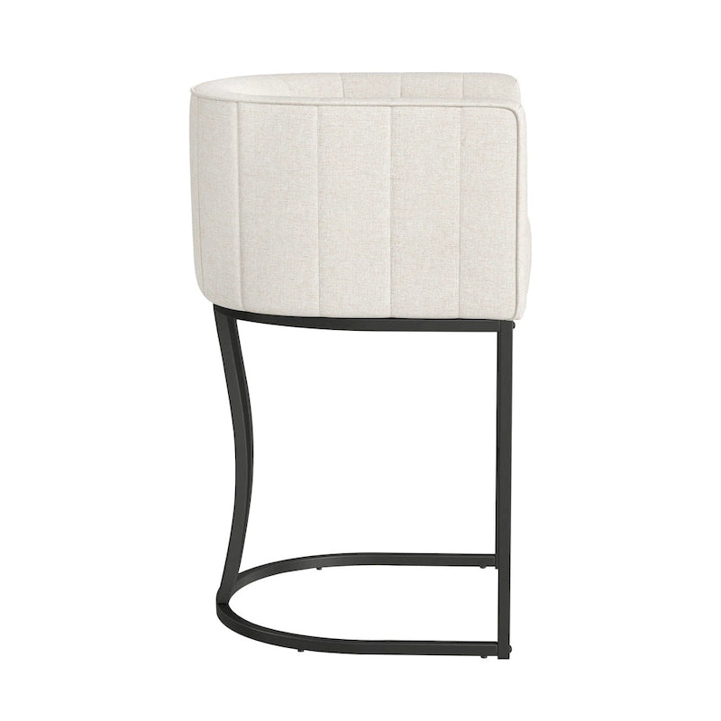 Tabourets de bar modernes de 66 cm avec cadre en métal, lot de 4