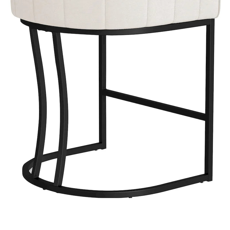 Tabourets de bar modernes de 66 cm avec cadre en métal, lot de 4