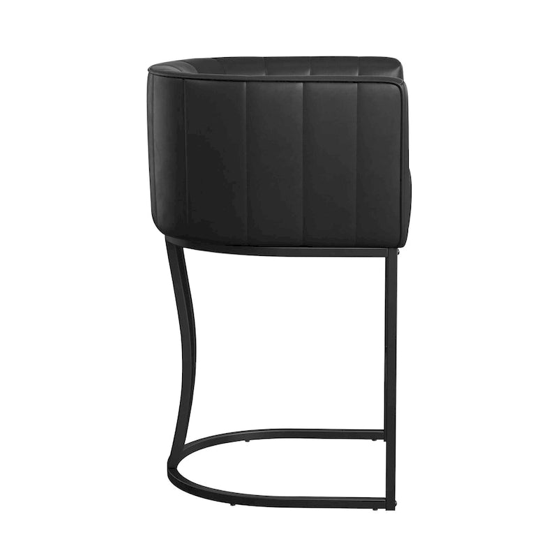 Tabourets de bar modernes de 66 cm avec cadre en métal, lot de 4