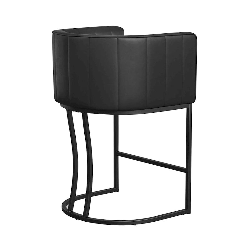 Tabourets de bar modernes de 66 cm avec cadre en métal, lot de 4