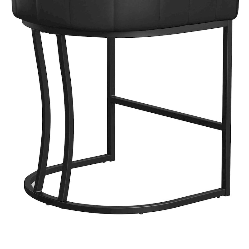 Tabourets de bar modernes de 66 cm avec cadre en métal, lot de 4