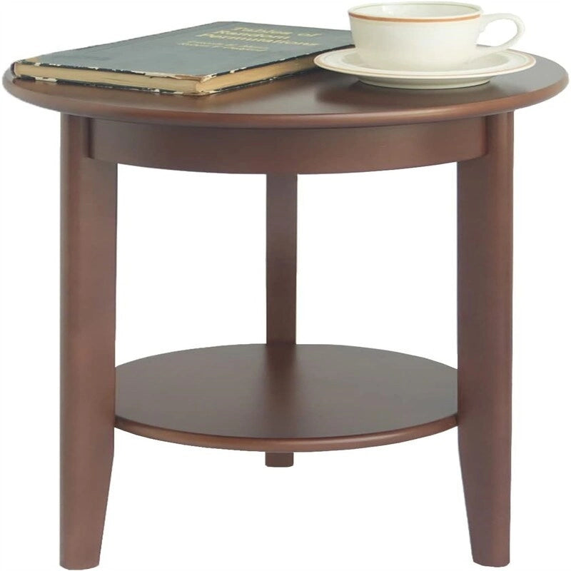 Table d'appoint en bois à 2 niveaux - 39P x 39L x 50H cm